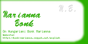 marianna bonk business card